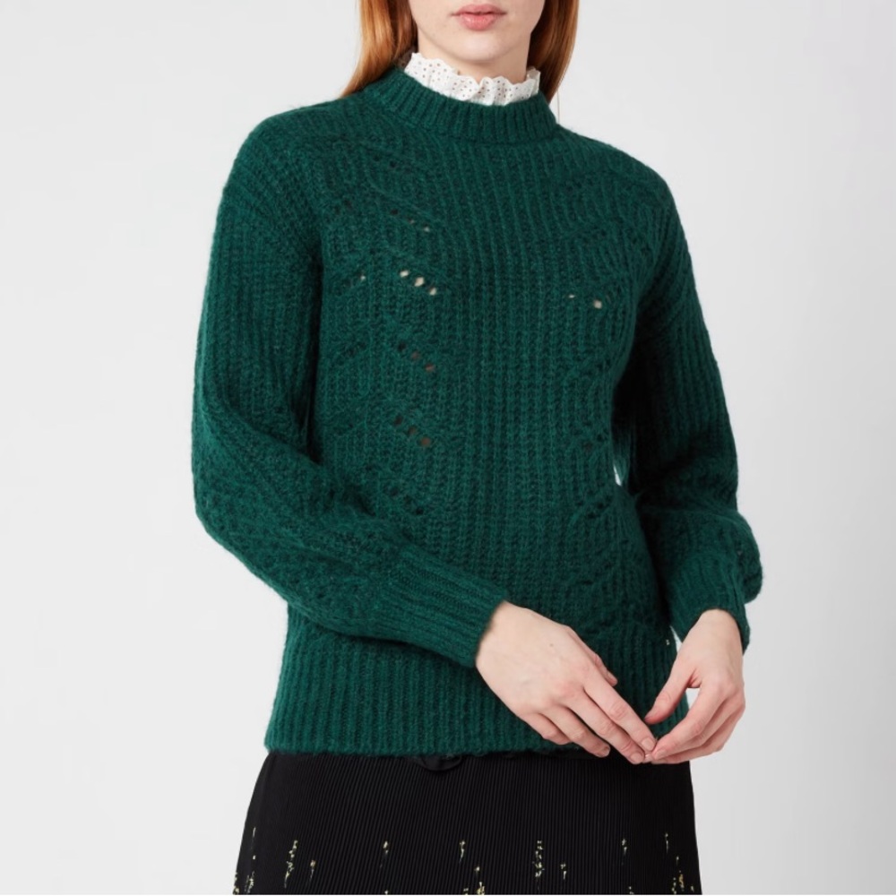 NWT TED BAKER Ruffle Neck Sweater
